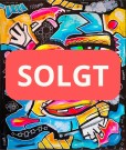 Fargerik kunst på lerret (originalt maleri, surrealistisk pop art) thumbnail