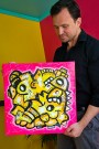 Norsk kunstner Håkon Morønning - Art By Hakon. Håndmalt maleri med sterke farger på lerret.  thumbnail