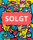 Fargerikt originalt maleri på lerret. Pop art farger, surrealistisk motiv og abstrakte former. Kjøp original kunst thumbnail
