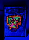 Neon maleri pop art neo expressionism lowbrow artbrut norsk kunst av Håkon Morønning thumbnail