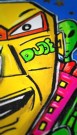 Popkunst - Fargerik kunst - Morsom kunst - Akrylmaleri - Akrylkunst - Mixed media kunst - Veggkunst - Visuell kunst thumbnail