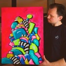 Norsk kunstner - Kunst - Maleri - Kjøp kunst - Kunst til salgs - Kunst nettbutikk - Popkunst - Maleri på lerret - Håndmalte malerier - Kunst maleri - Kule malerier - Moderne malerier - Kjøp malerier - Maleri til salgs - Maleri til stue - Abstrakt maleri thumbnail