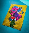 Originalt akrylmaleri med kubisme kunst.  thumbnail