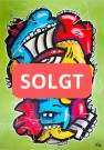 Kubisme maleri - Fargerik kunst av Håkon Morønning, Art By Hakon thumbnail