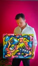 Norsk kunstner - Art By Hakon - Kunst med farger med håndmalt maleri på lerret thumbnail