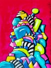 Kunst - Maleri - Kjøp kunst - Kunst til salgs - Kunst nettbutikk - Fargerik kunst - Popkunst - Maleri på lerret - Håndmalte malerier - Kunst maleri - Kule malerier - Moderne malerier - Kjøp malerier - Maleri til salgs - Maleri til stue - Abstrakt maleri thumbnail