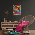 Abstrakt kunst - Fargerikt maleri - Popkunst - Akrylmaleri - Pop Art - Surrealisme - Maleri til stue thumbnail