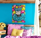 Veggmaleri - Norske maleri - Maleri moderne - Vegg maleri - akrylmalerier - akryl malerier - moderne malerier - kunst maler - lerret maleri - kule malerier - visuell kunst - originalt maleri - original kunst - kjøpe kunst  thumbnail