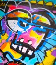 Fargerikt pop art maleri - Kunst med mye farger - Originalt håndmalt maleri til stue - Akrylmaleri på lerret thumbnail
