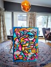 Kunst - Maleri - Kjøp kunst - Kunst til salgs - Kunst nettbutikk - Fargerik kunst - Popkunst - Maleri på lerret - Håndmalte malerier - Kunst maleri - Kule malerier - Moderne malerier - Kjøp malerier - Maleri til salgs - Stort maleri til stue thumbnail