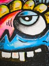 Detaljer fra fargerikt akrylmaleri (moderne kunst på lerret - håndmalt med akrylmaling) thumbnail