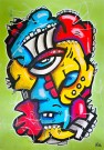 Kubisme maleri - Fargerik kunst av Håkon Morønning, Art By Hakon thumbnail