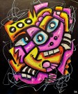«Tangled in Neon» 50x60 cm (lerret) thumbnail