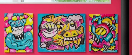 Kunst til stuevegg