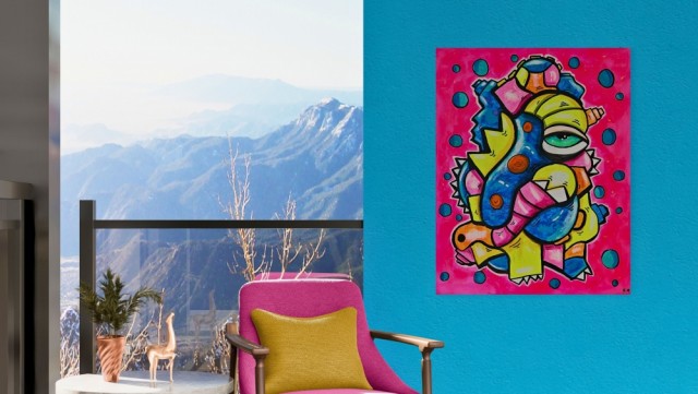 Kunst - Maleri - Kjøp kunst - Kunst til salgs - Kunst nettbutikk - Fargerik kunst - Popkunst - Maleri på lerret - Håndmalte malerier - Kunst maleri - Kule malerier - Moderne malerier - Kjøp malerier - Maleri til salgs - Maleri til stue - Trippy kunst