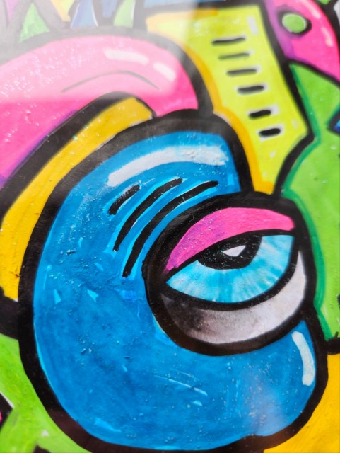 Fargerik kunst, akryl maleri, popkunst, surrealisme, original kunst, innrammet kunstverk, visuell kunst