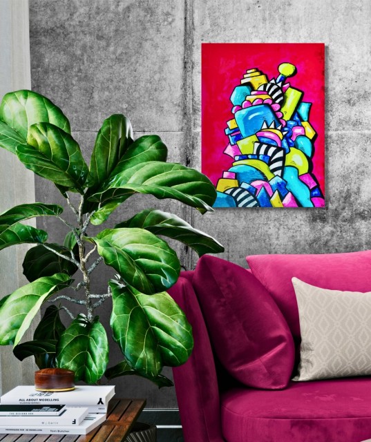 Kunst - Maleri - Kjøp kunst - Kunst til salgs - Kunst nettbutikk - Fargerik kunst - Popkunst - Maleri på lerret - Håndmalte malerier - Kunst maleri - Kule malerier - Moderne malerier - Kjøp malerier - Maleri til salgs - Maleri til stue - Abstrakt maleri