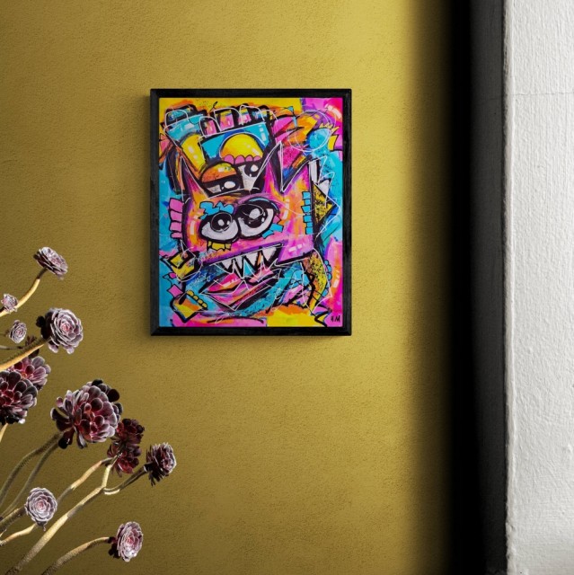 Forslag til presentasjon (selges uten ramme). 