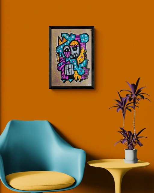 Forslag til presentasjon (selges uten ramme). 