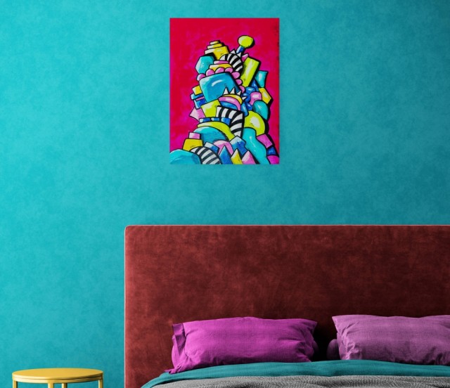 Veggmaleri - Norske maleri - Maleri moderne - Vegg maleri - akrylmalerier - akryl malerier - moderne malerier - kunst maler - lerret maleri - kule malerier - visuell kunst - originalt maleri - original kunst - kjøpe kunst 
