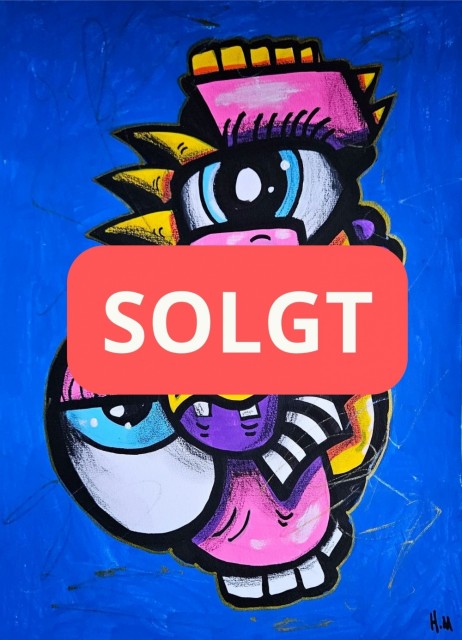 Kubisme kunst maleri: Fargerik kunst av Håkon Morønning (Art By Hakon)