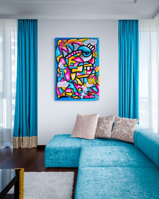 Kunst - Maleri - Kjøp kunst - Kunst til salgs - Kunst nettbutikk - Fargerik kunst - Popkunst - Maleri på lerret - Håndmalte malerier - Kunst maleri - Kule malerier - Moderne malerier - Kjøp malerier - Maleri til salgs - Stort maleri til stue