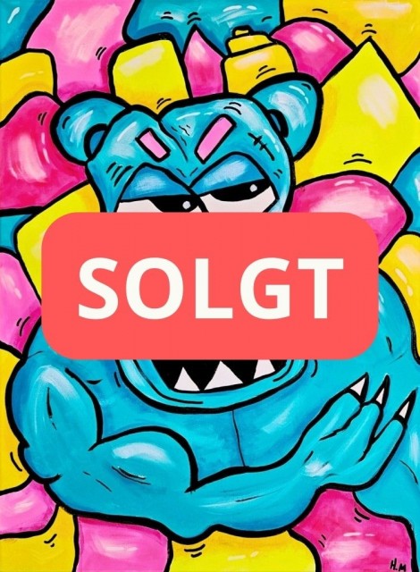 Kunst - Maleri - Kjøp kunst - Kunst til salgs - Kunst nettbutikk - Fargerik kunst - Popkunst - Maleri på lerret - Håndmalte malerier - Kunst maleri - Kule malerier - Moderne malerier - Kjøp malerier - Maleri til salgs - Maleri til stue - Pop art gorilla