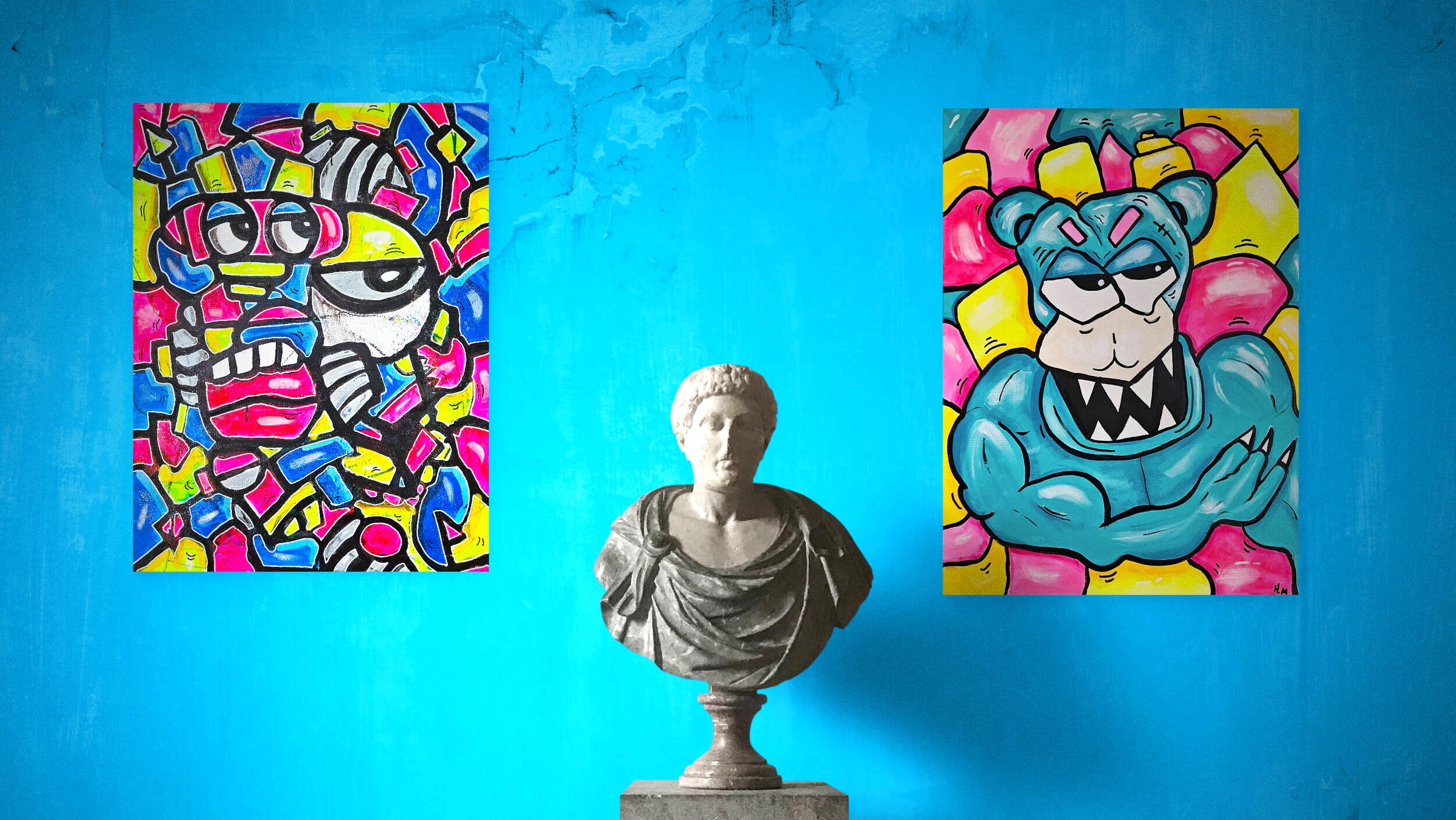 kunst-maleri-fargerik-kunst-fargerikt-maleri-abstrakt-kunst-abstrakte-malerier-pop-art-kunst-pop-art-malerier-unik-kunst-unike-malerier-stor-kunst-til-stue-store-malerier-til-stue-street-art-kunst-street-art-malerier-kubisme-kunst-kubisme-malerier-kjop-kunst-pa-nett-kjop-malerier-pa-nett-kunst-nettbutikk-malerier-nettbutikk