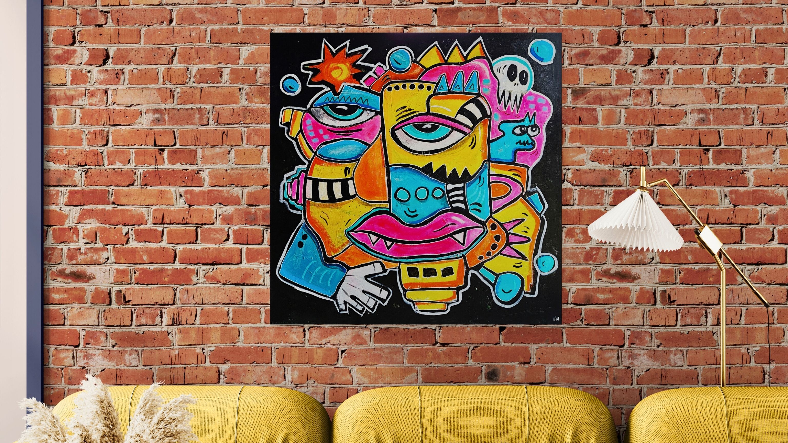 fargerik kunst fargerikt maleri pop art popkunst street art graffiti kubisme surrealisme stort maleri til stue store malerier til stuen fargerik kunst fargerike malerier norsk kunstner norsk kunst malerier på nett original kunst originale malerier kunstverk billedkunst visuell kunst lerretsbilder bilder på nett bilder til stue popkunst fargerike malerier kunst nettbutikk fargerike kunstverk malerier på nett