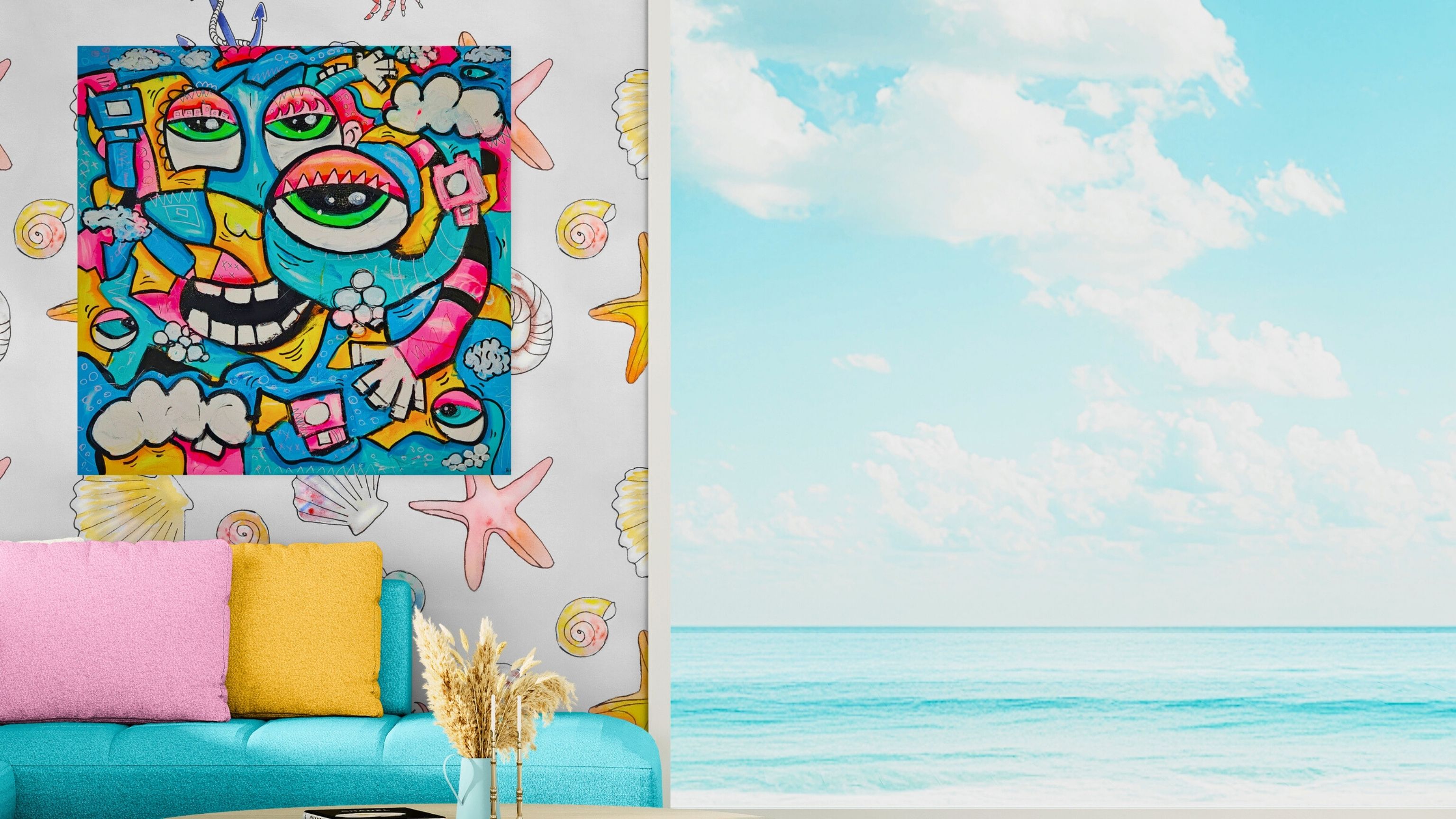 fargerik kunst fargerikt maleri pop art popkunst street art graffiti kubisme surrealisme stort maleri til stue store malerier til stuen fargerik kunst fargerike malerier norsk kunstner norsk kunst malerier på nett original kunst originale malerier kunstverk billedkunst visuell kunst lerretsbilder bilder på nett bilder til stue popkunst fargerike malerier kunst nettbutikk fargerike kunstverk bilde