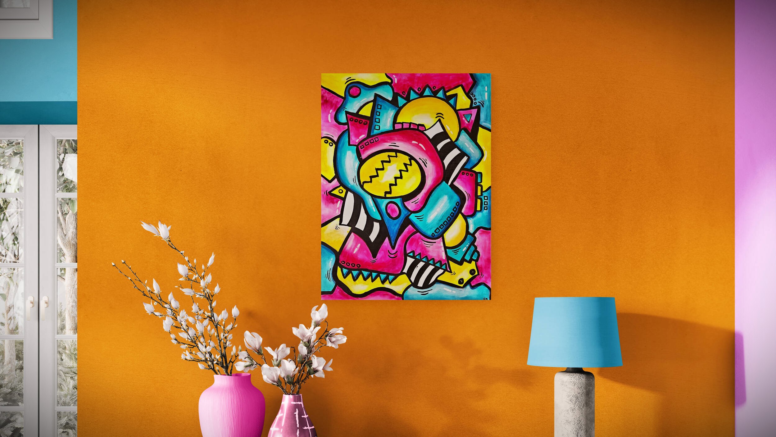 store-fargerike-malerier-til-salgs-se-urban-kunst-bilder-i-vårt-nettgalleri